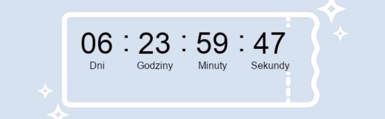 Przykładowy licznik z polskimi etykietami