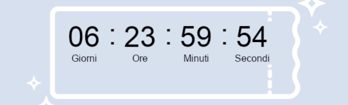 Esempio di timer con etichette in italiano