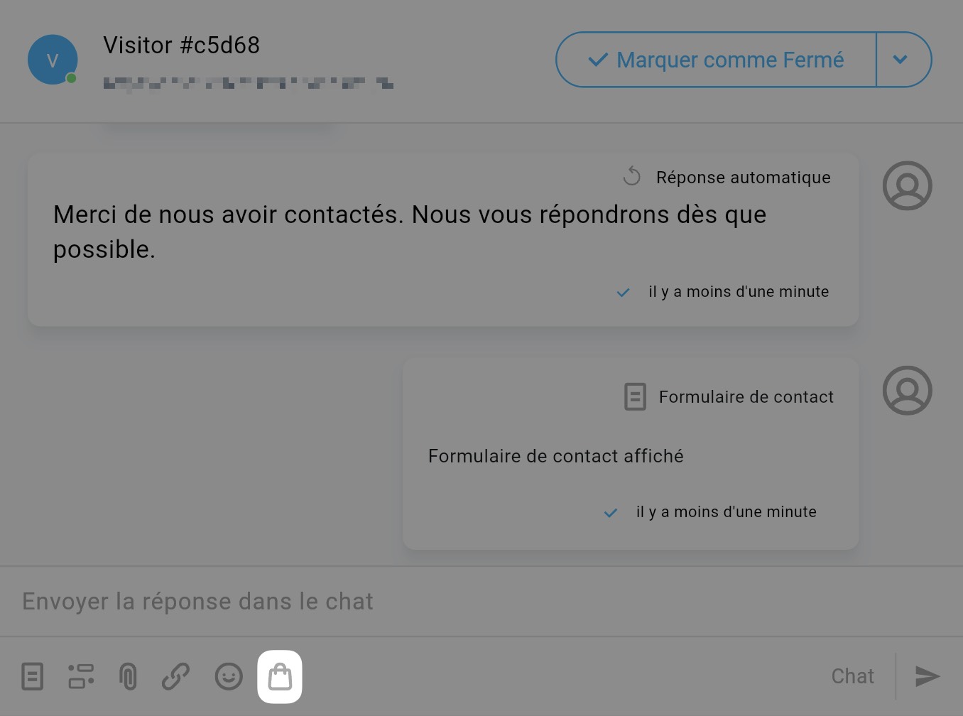Ajout de produit pendant la conversation
