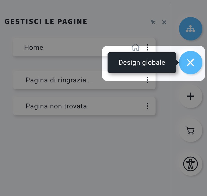 Pulsante di progettazione globale