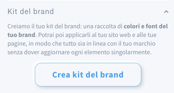 Opzione kit di marca