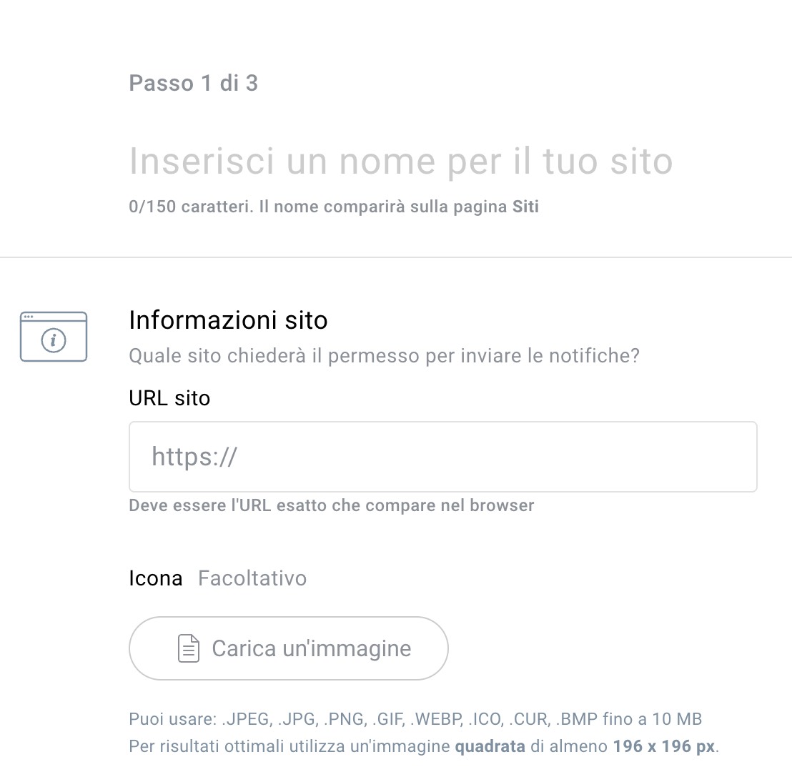 Creazione di una notifica push