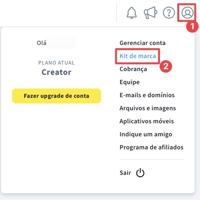 Kit de botões com marca