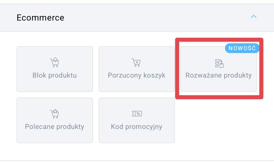 element Rozważane produkty