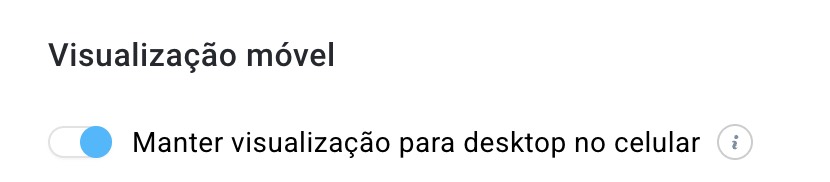 Secção para visualização em dispositivos móveis do bloco Produtos considerados.