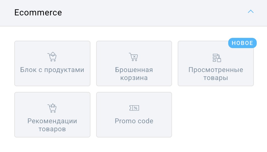 Блок рассматриваемых товаров в сообщении автоматизации.