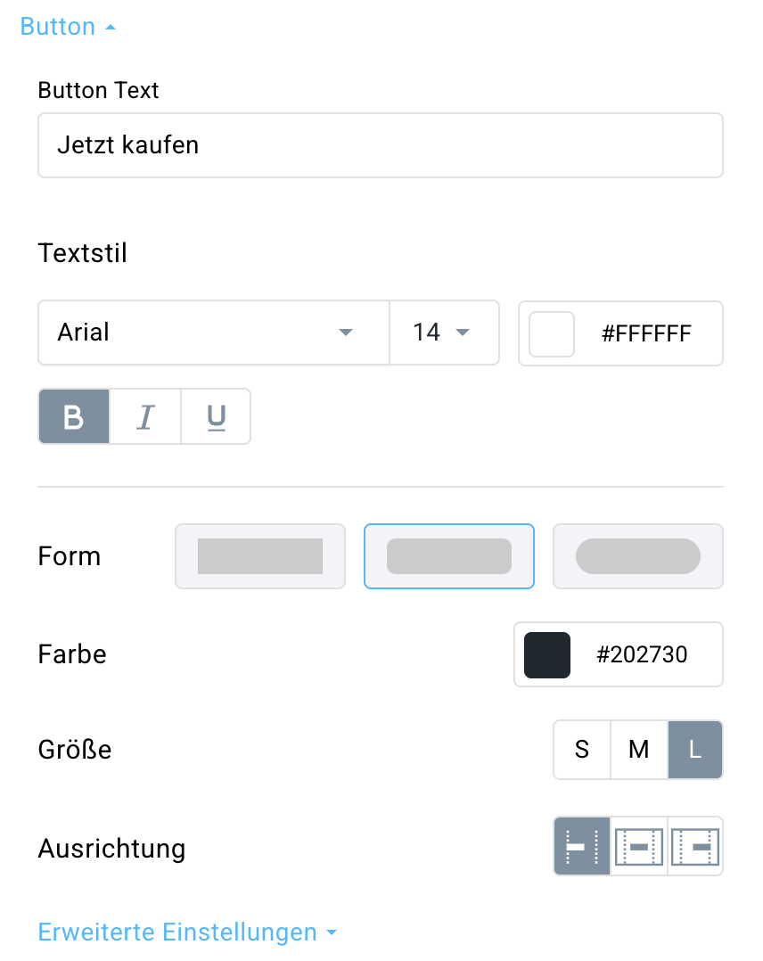 Tasteneinstellungen
