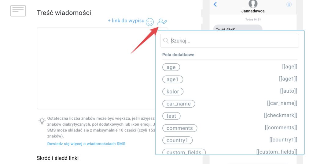 Personalizacja pól niestandardowych.
