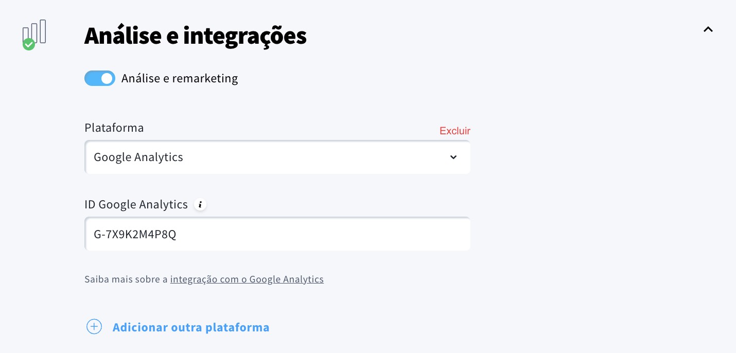 Análise e integrações.