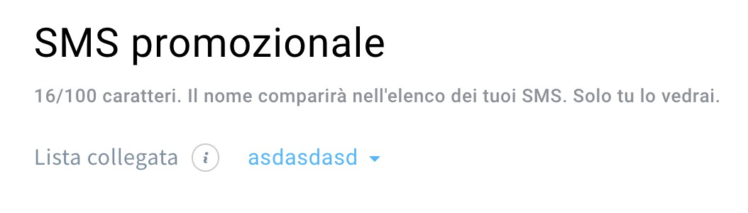 Selezione della lista concatenata.