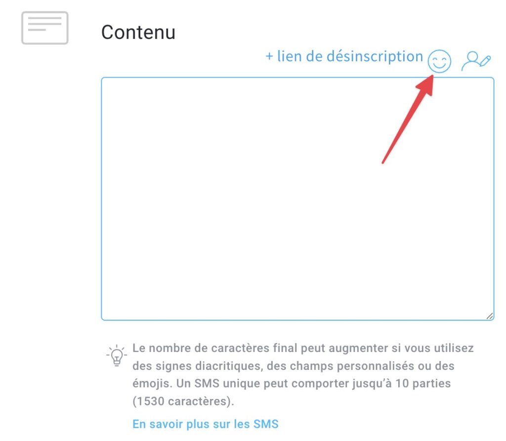 Utiliser des émojis dans les SMS.