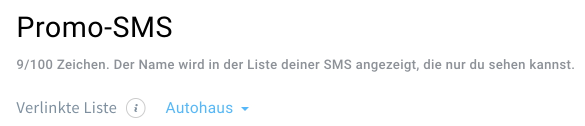 Auswählen der Verlinkte Liste