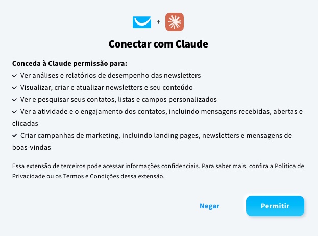 A ligação da GetResponse com Claude