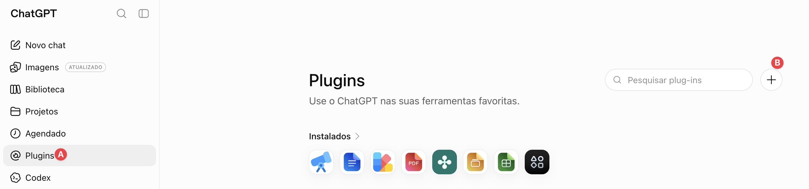 Adicionar plugins no ChatGPT