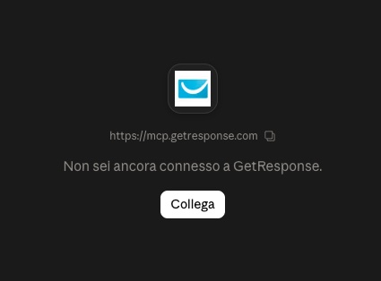 Il collegamento di Claude con GetResponse