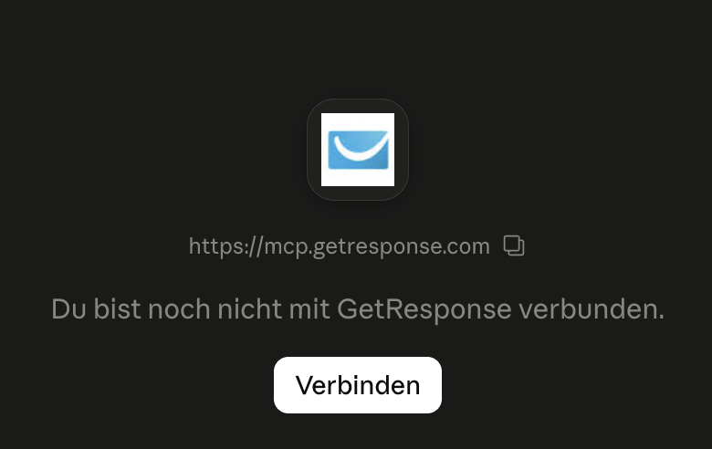 Claudes Verbindung zu GetResponse
