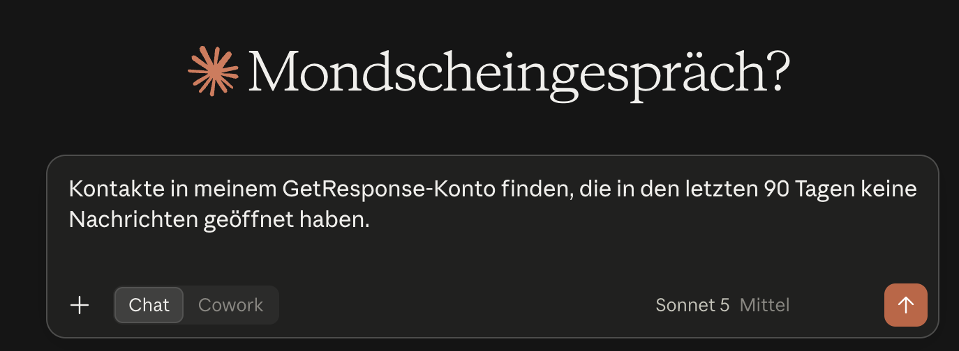 Beispiel für ein Gespräch mit Claude