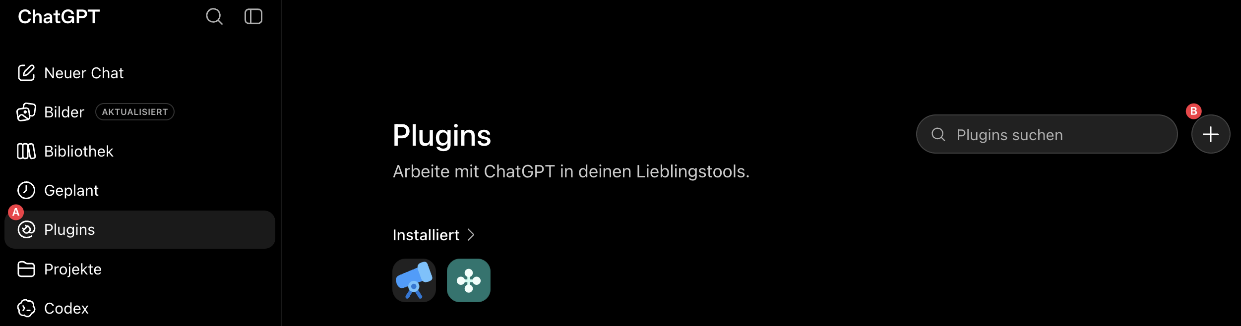 Aktivierung des Entwicklermodus in ChatGPT