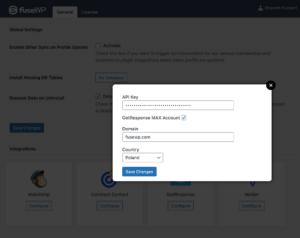 Entering the domain and selecting the country (Enterprise only).