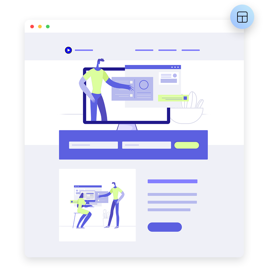 Webinar landing page with built-in marketing tools and Facebook Pixel integration