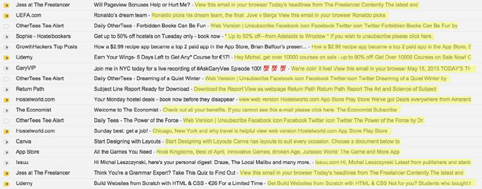 IMG.1 Preheader text in Gmail