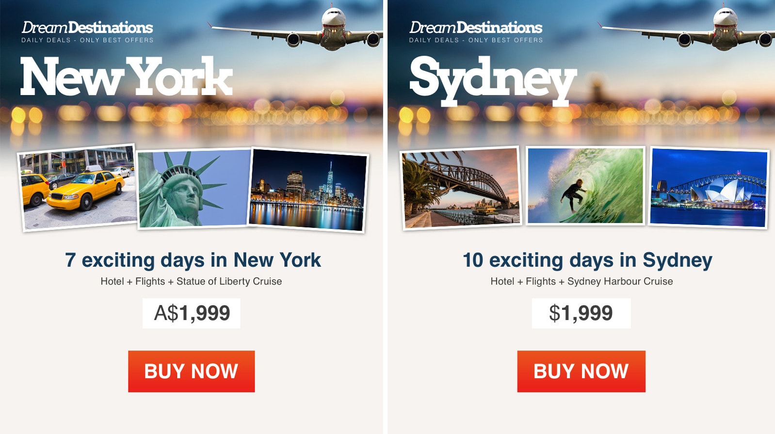 Img.20 Newsletter example using Dynamic Content to present geographically relevant content