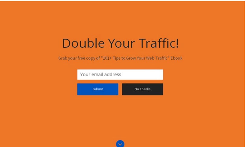 Landing page - przykład 2