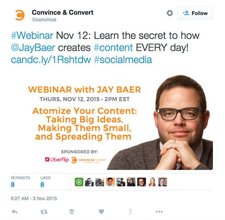 Creating marketing assets to promote the webinar