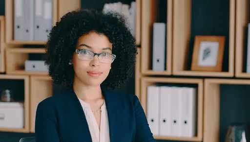 attorney sitting in office